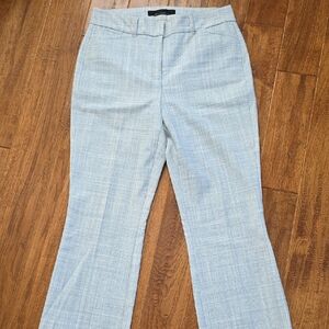 WHBM Light Blue Plaid Trousers